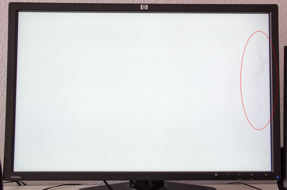 [Hilfe] Graue Flecken auf LCD Monitor (HP ZR24w) HILFE Prad.de
