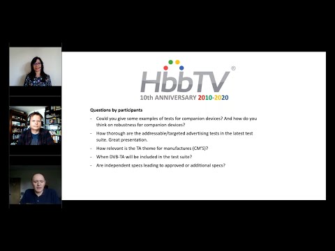 HbbTV Webinar: Testing and Certification