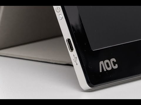 AOC I1601FWUX - USB-C-Monitor mit Smart-Cover