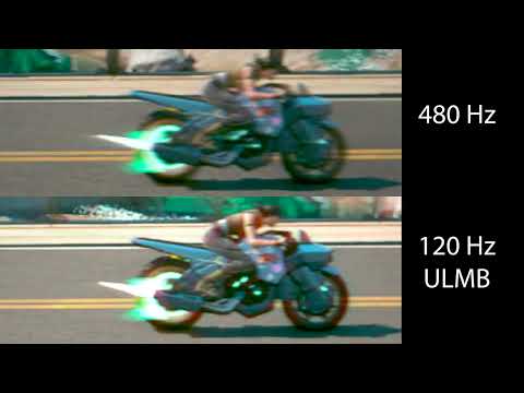 Effective Motion Clarity of 480 Hz vs 120 Hz with ULMB 2