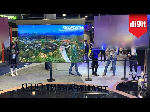 Skyworth Transparent OLED TV First Look - From CES 2020