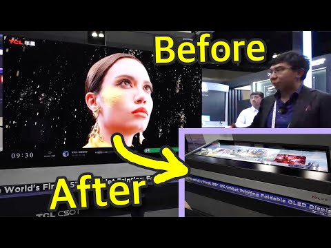 This 8K OLED TV Folds into an OLED Table!