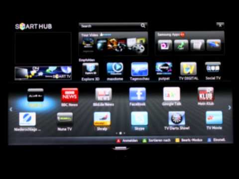 Samsung Smart TV D 8090 - Vorstellung des Smart Hubs