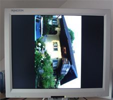 TV-Bild gedreht