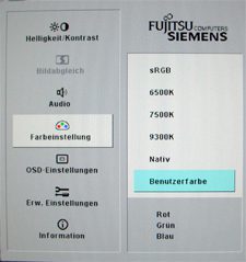 Fujitsu Siemens P19 2 Monitor Fsc P19 2 Osd1