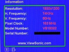 Viewsonic Vp231wb Monitor Viewsonic Vp231wb Osd5