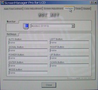 Eizo S1910 K Monitor Eizo S1910 K Screenmanager1