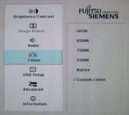 Fujitsu Siemens P20 2 Monitor Fsc P20 2 Osd2