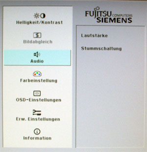 Fujitsu Siemens W19 1 Monitor Fsc W19 1 Osd Audio