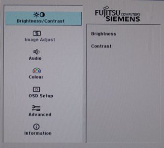Fujitsu Siemens S20 1w Monitor Fsc S20 1w Osd1