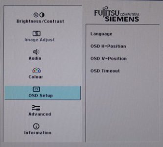 Fujitsu Siemens S20 1w Monitor Fsc S20 1w Osd5