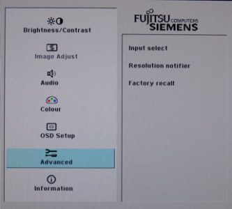 Fujitsu Siemens S20 1w Monitor Fsc S20 1w Osd6