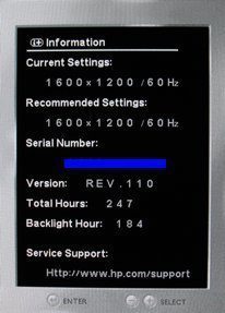 Hp Lp2065 Monitor Hp Lp2065 Osd10