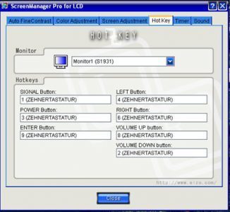 Eizo S1931sh Bk Monitor Eizo S1931 Screenmanger1
