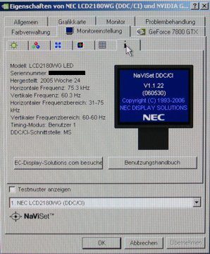 Nec Spectraview 2180 Monitor Nec Lcd2180wg Led Naviset4
