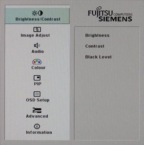 Fujitsu Siemens P24 1w Monitor Fsc P24 1w Osd01