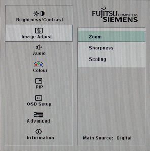 Fujitsu Siemens P24 1w Monitor Fsc P24 1w Osd03