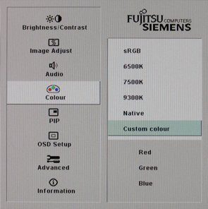 Fujitsu Siemens P24 1w Monitor Fsc P24 1w Osd05