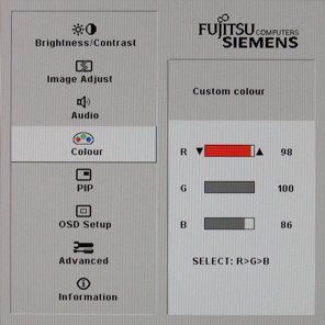 Fujitsu Siemens P24 1w Monitor Fsc P24 1w Osd06