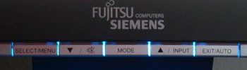 Fujitsu Siemens H22 1w Monitor Fsc H22 1w Bedientasten