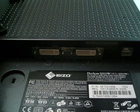 Eizo S2111w Bk Monitor S2111w Chassis Connections