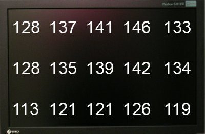 Eizo S2111w Bk Monitor S2111w Homogenity Luminance