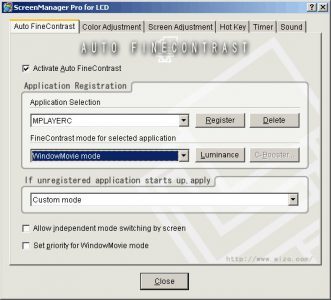 Eizo S2111w Bk Monitor S2111w Screenmanager Auto