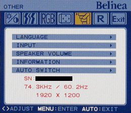 Belinea 2485 S1w No 112401 Monitor Belinea S2485s1w33