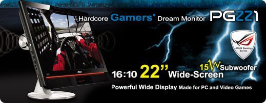 Asus Pg221 Monitor Asus Pg221 Werbebild