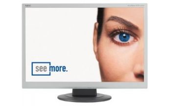 22″ NEC AccuSync LCD224WM mit 5 ms und Lautsprechern