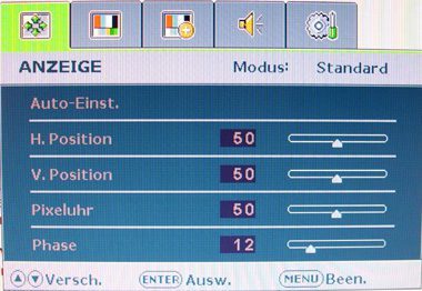 Benq X2200w Monitor Benqx2200w Osd Anzeige