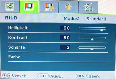 Benq X2200w Monitor Benqx2200w Osd Bild