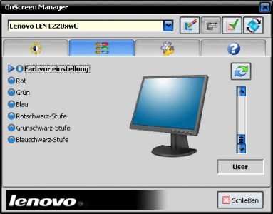 Lenovo L220x Wide Monitor Lenovo L220x Osm