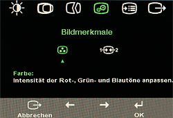 Lenovo L220x Wide Monitor Lenovo L220x Osm Bildmerkmale