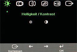 Lenovo L220x Wide Monitor Lenovo L220x Osm Helligkeit