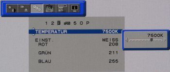 Nec Lcd3090wqxi Bk Monitor Nec Lcd3090wqxi Menue Farbe2