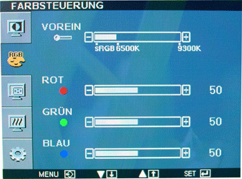 Lg Flatron W2600hp Monitor Lg W2600hp Osd Farbsteuerung