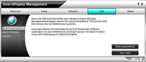 Acer B223w Monitor Acer B223w Acm Hilfe