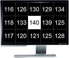 Benq V2400w Monitor V2400w Helligkeitsverteilung