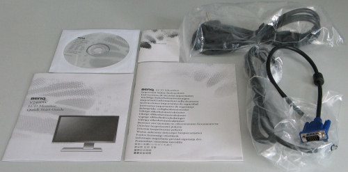 Benq V2400w Monitor V2400w Lieferumfang Zubehoer