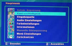 Viewsonic Vled221wm Monitor Viewsonic Vled221wm Osd Hauptmenu
