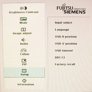 Fujitsu Siemens Q26w 1 Monitor Q26w1 Osd Setup