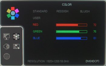 Hyundai W241d Monitor Hyundai W241d Osd Color