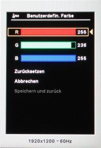 Hp Lp2475w Monitor Hp Lp2475w Osd Farbe Benutzerdefin Farbe