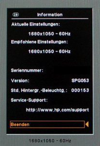 Hp Lp2275w Monitor Hp Lp2275w Osd9