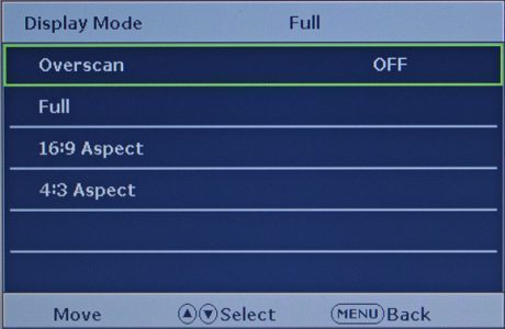 Benq E2400hd Monitor Benq E2400hd Menue Aspect Video1