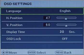Benq E2400hd Monitor Benq E2400hd Menue Osd