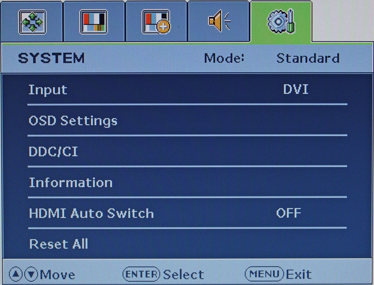 Benq E2400hd Monitor Benq E2400hd Menue System
