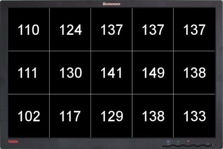 Lenovo L2440p Monitor Helligkeitsverteilung
