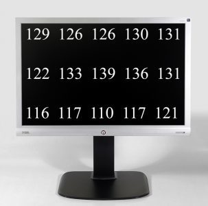 Benq G2400wt Monitor Benq G2400wt Helligkeitsverteilung